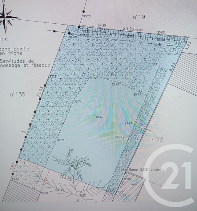 terrain à vendre - 830.0 m2 - LANDEVIEILLE - 85 - PAYS-DE-LOIRE - Century 21 Bleu Marine